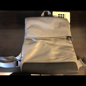 NWT Moleskine Vegan Leather Foldover Bag Backpack